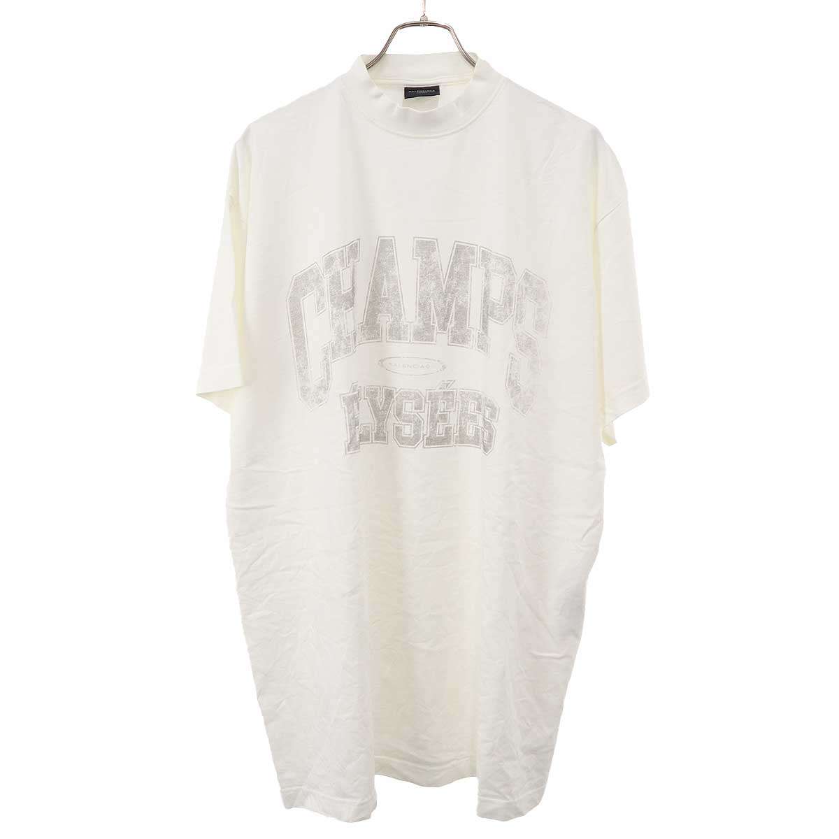 BALENCIAGA バレンシアガ 25SS OVER CHAMPS-ELYSEES T-SHIRT オーバーサイズTシャツ 787349 TRVN1 ホワイト 2  IT500W0T0HHQ