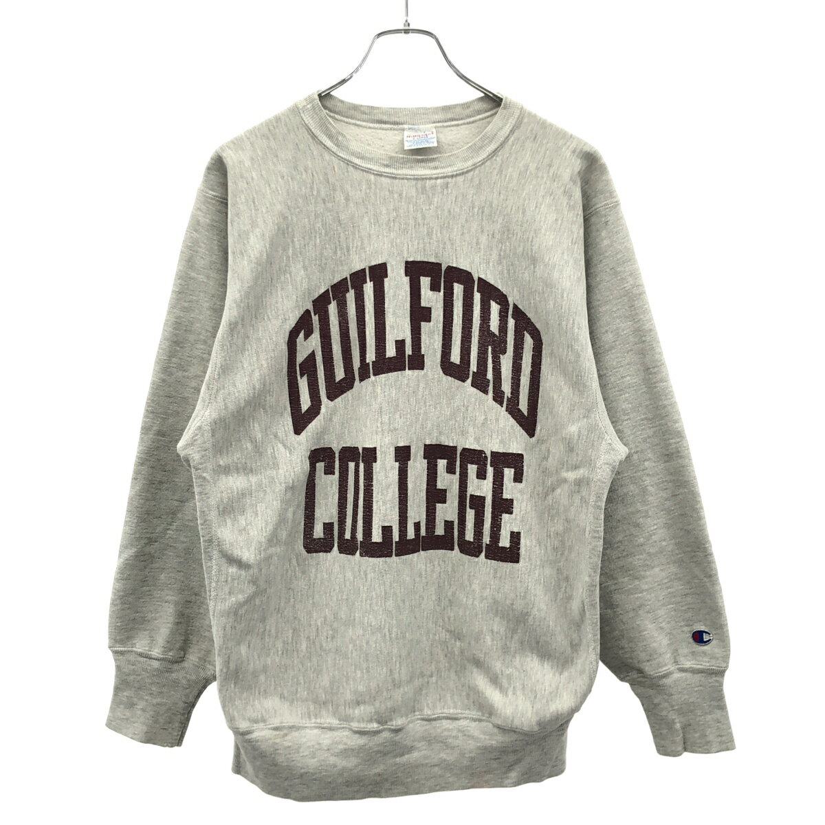 Champion チャンピオン 1990's REVERSE WEAVE GUILFORD COLLEGE スウェットトレーナー グレー XL  ITDSKVNMWQE9