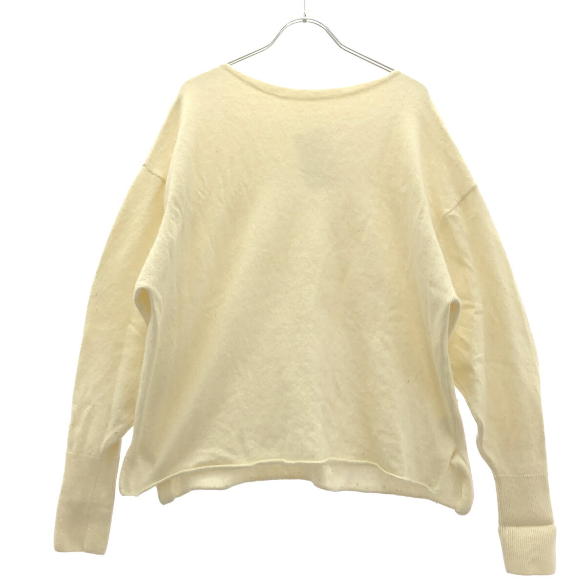 乐天商城 - COMOLI コモリ 24SS ウール和紙 コモリニットセーター Z01-06008 ホワイト系 F 【中古】 ITQF4Z53D4GS