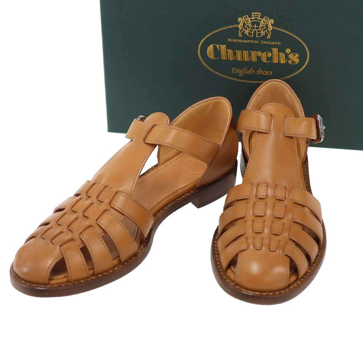 Church's レザー グルカサンダル ブラウン size 5.5 楽天市場】チャーチ サンダル（カラーブラウン）（靴）の通販