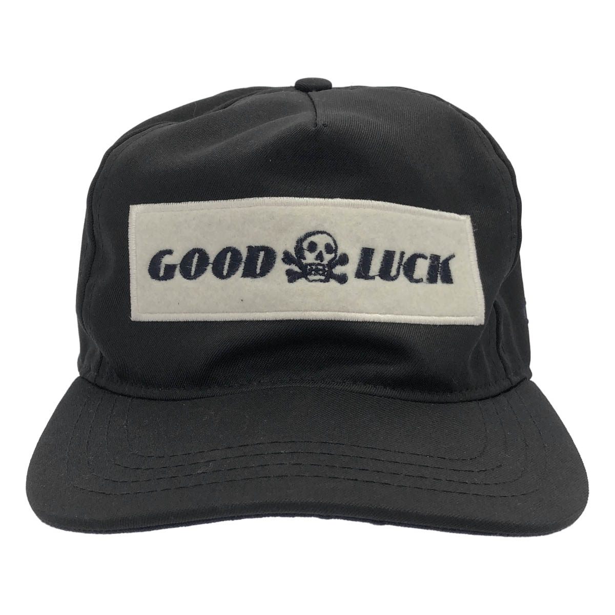 樂天商城 - THE AMPAL CREATIVE ザ アンパルクリエイティブ GOOD LUCK ワッペンキャップ ブラック 【中古】 IT8HRMYOZ76D