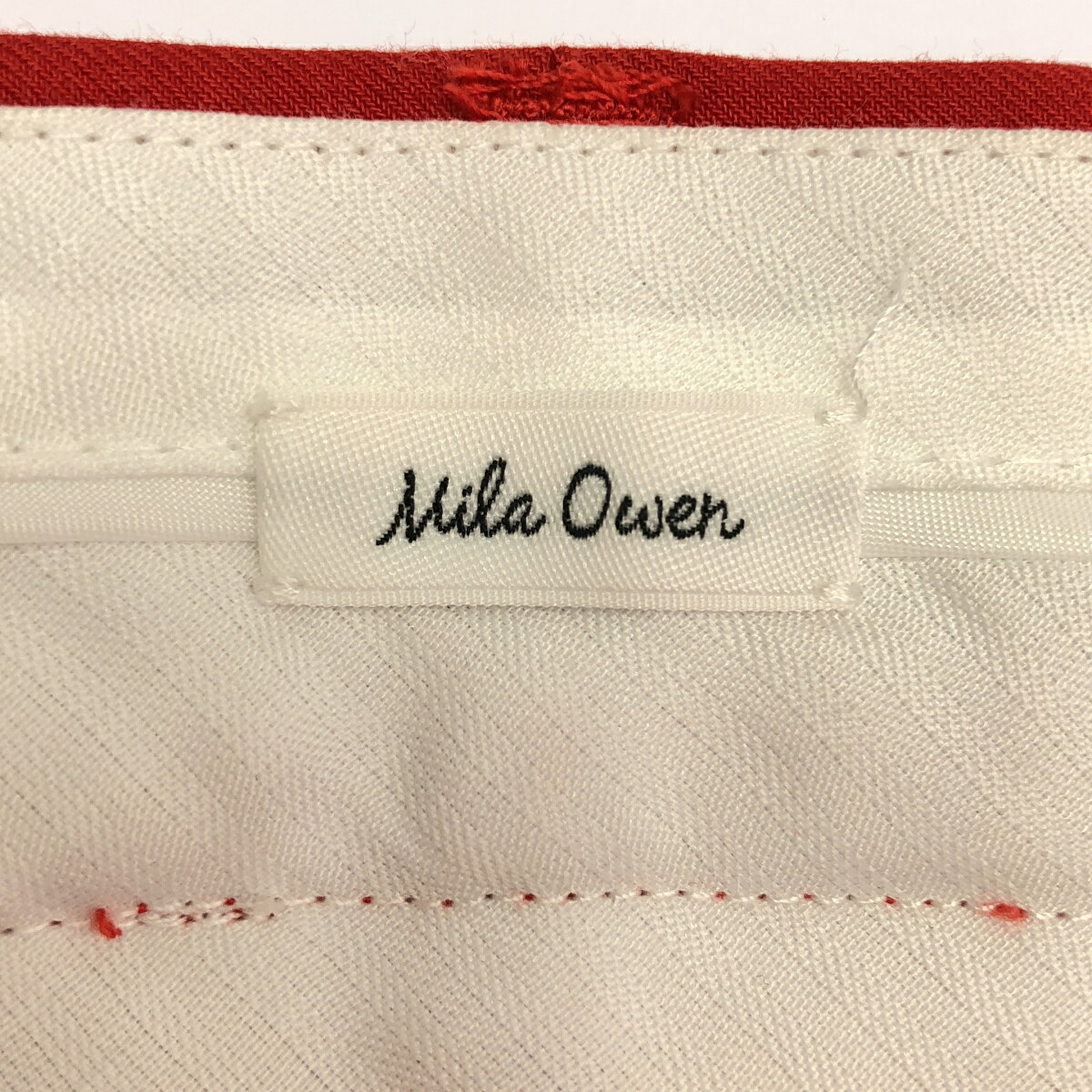 Mila Owen ミラオーウェン フラップ付2タックワイドパンツ 09WFP245025 レッド 0 【中古】 IT20NSZZFF9C modescape-10333311 MODESCAPE 楽天市場店 サンプル画像3