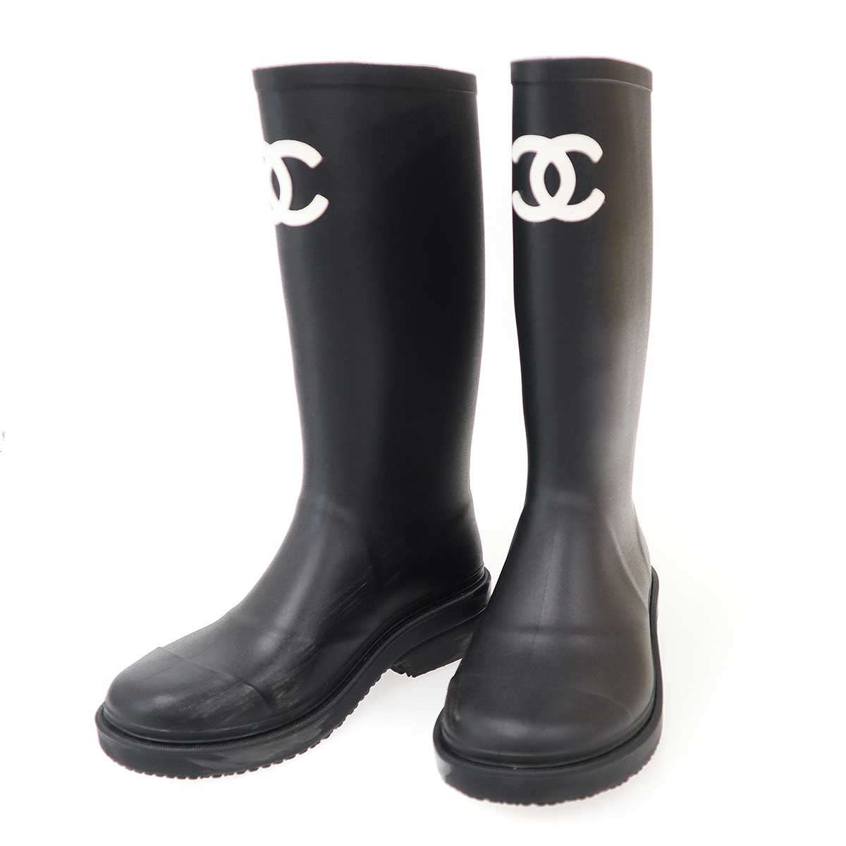 楽天市場】CHANEL レイン ブーツ（靴）の通販