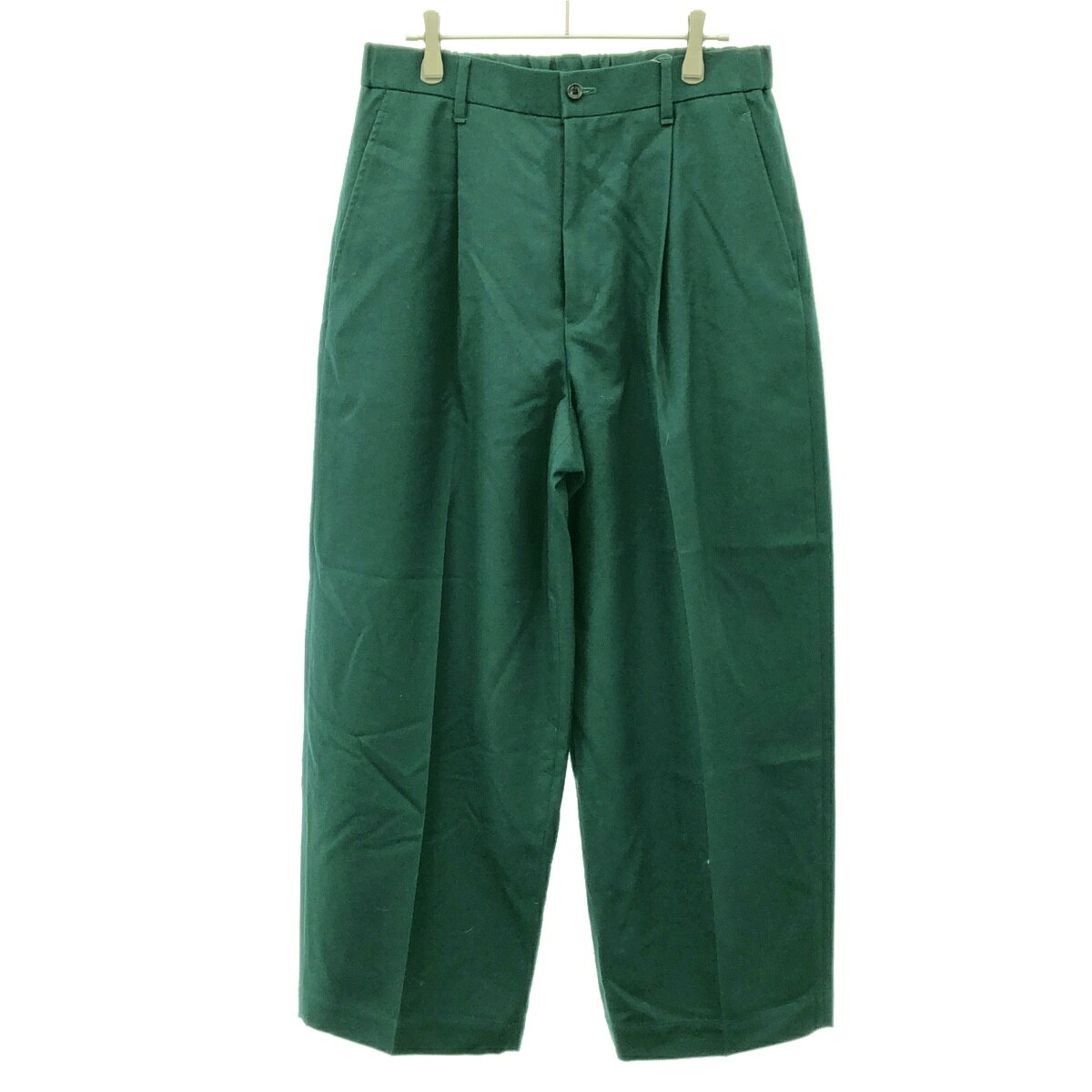 Graphpaper グラフペーパー 23AW Hard Flannel Wide Tapered Trousers パンツ GM233-40084 グリーン 1  ITL07NLNDPWF