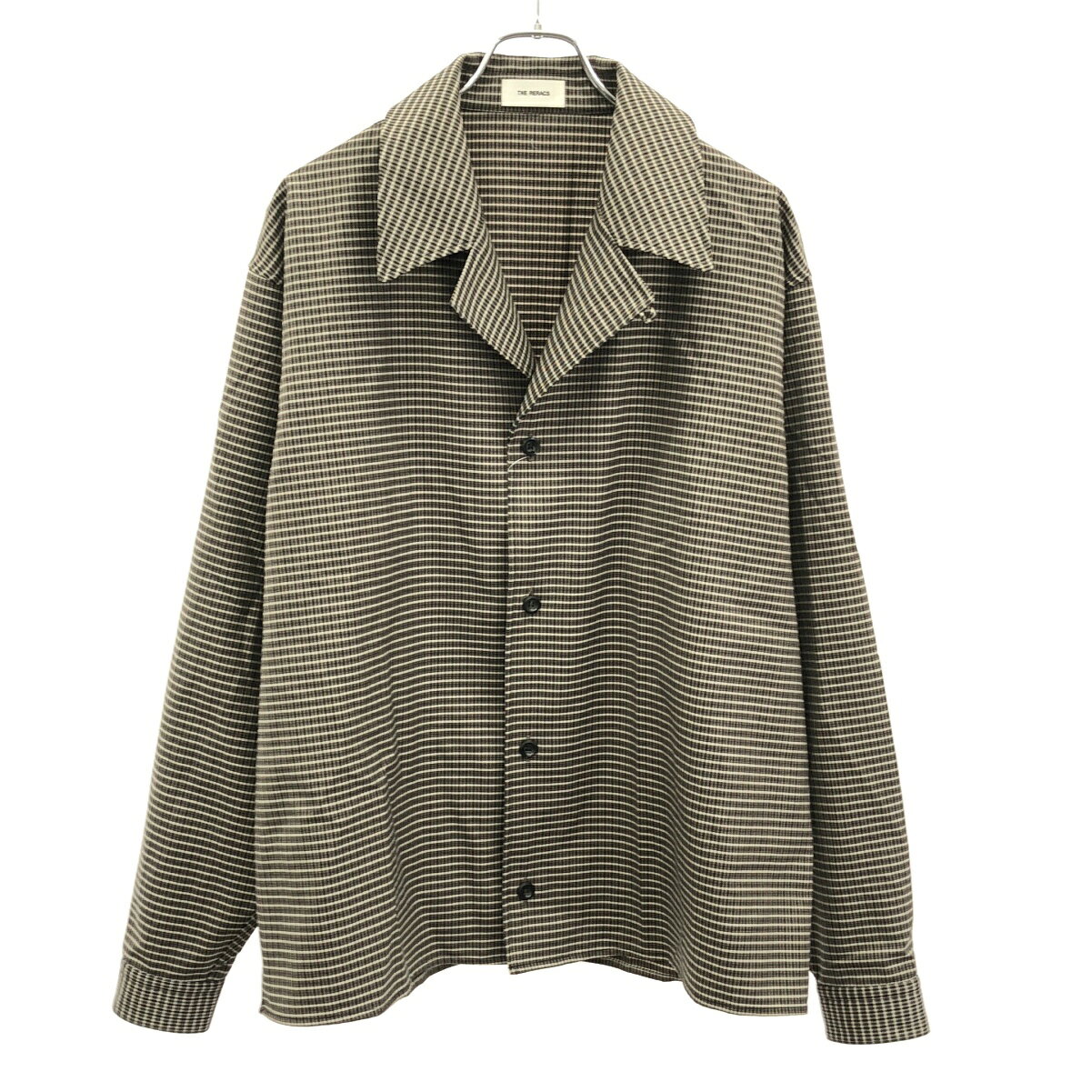 THE RERACS ザ リラクス 25SS CHECK OPEN COLLAR SHIRT チェックオープンカラーシャツ 25SS-REBL-472-2-J ベージュ系 48  ITESRMSEPOCO