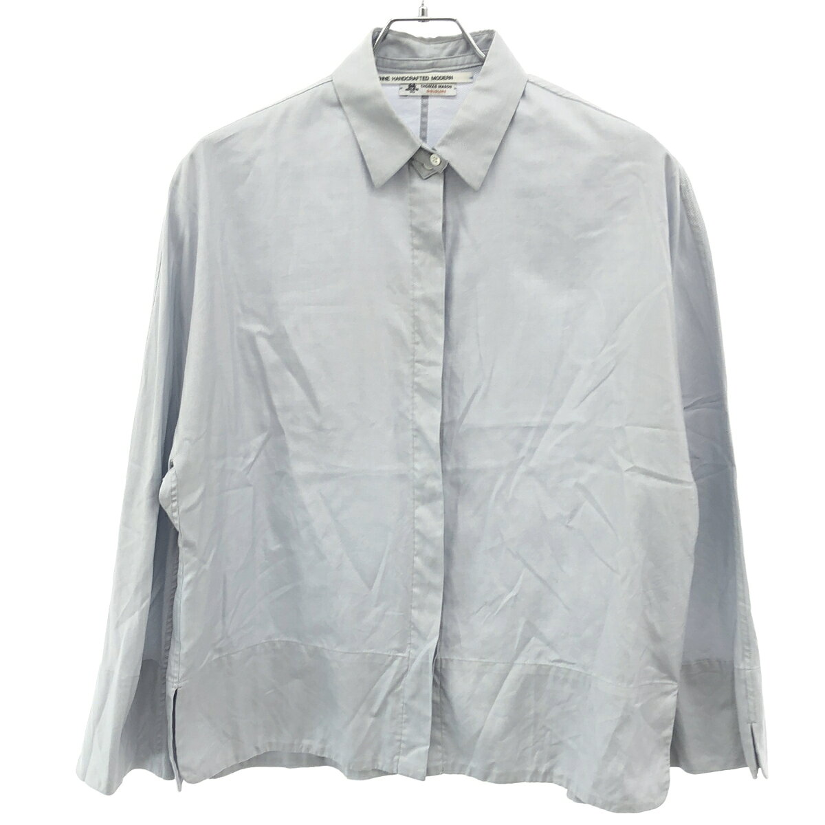 TENNE HANDCRAFTED MODERN テン ハンドクラフテッドモダン THOMAS MASON ブラウス シャツ ブルー F  IT5EAENC0YOG
