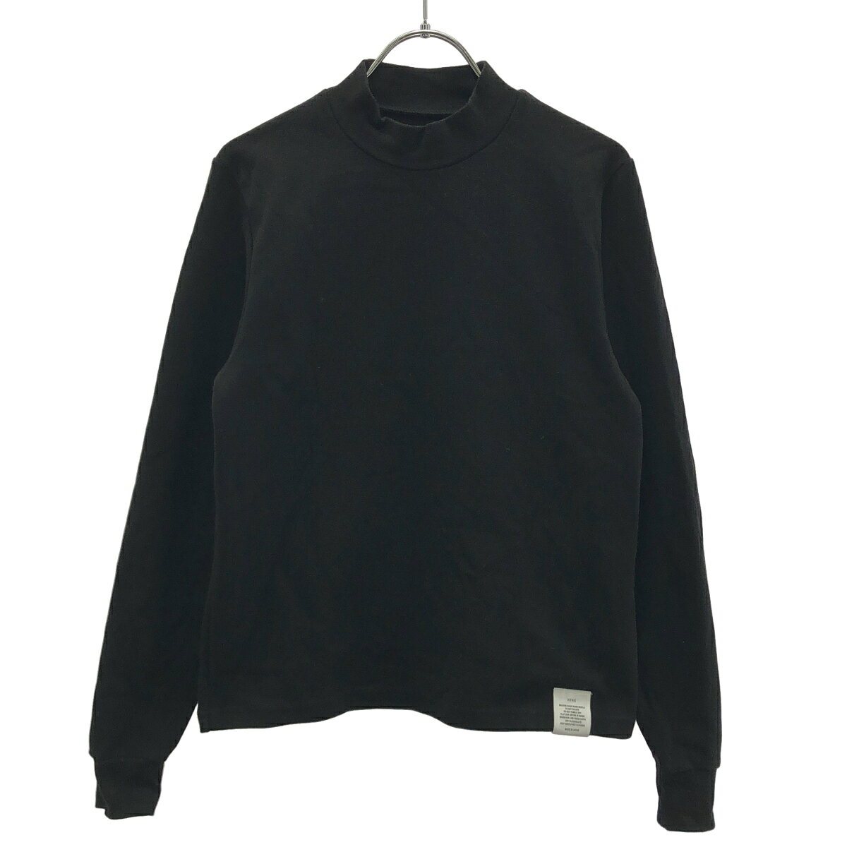 HYKE ハイク 24AW モックネックロングスリーブTシャツ 242-12400 ブラック 1 【中古】 ITZIYPIIKZTZ