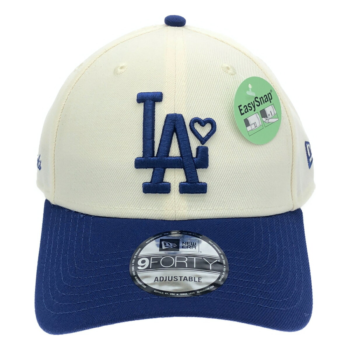 BASlCKS×NEWERA ベーシックス×ニューエラ 9FORTY Dodgers Cap キャップ ホワイト×ブルー 【中古】 IT5RSK80APL4