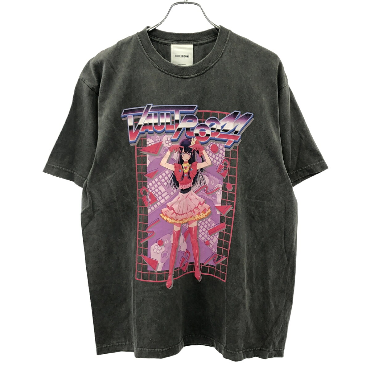 Vaultroom ボルトルーム OSHI NO KO AI TEE 推しの子 Tシャツ チャコール L 【中古】 ITRMQ0JBJ9N8