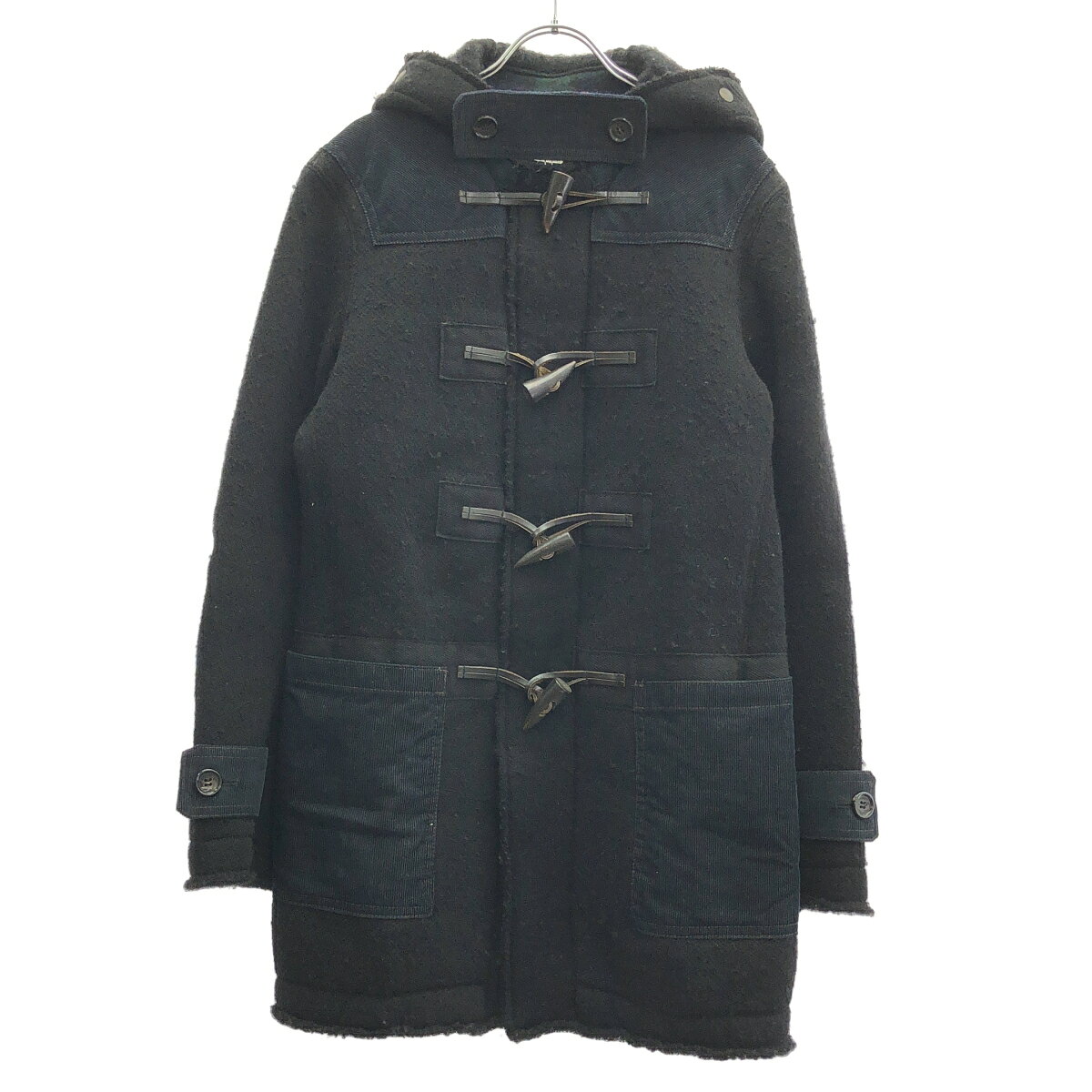 売り切り【極美品】21AW ジュンヤワタナベ スタッズレザー切替 ダッフルコート imgrc0116476819.jpg