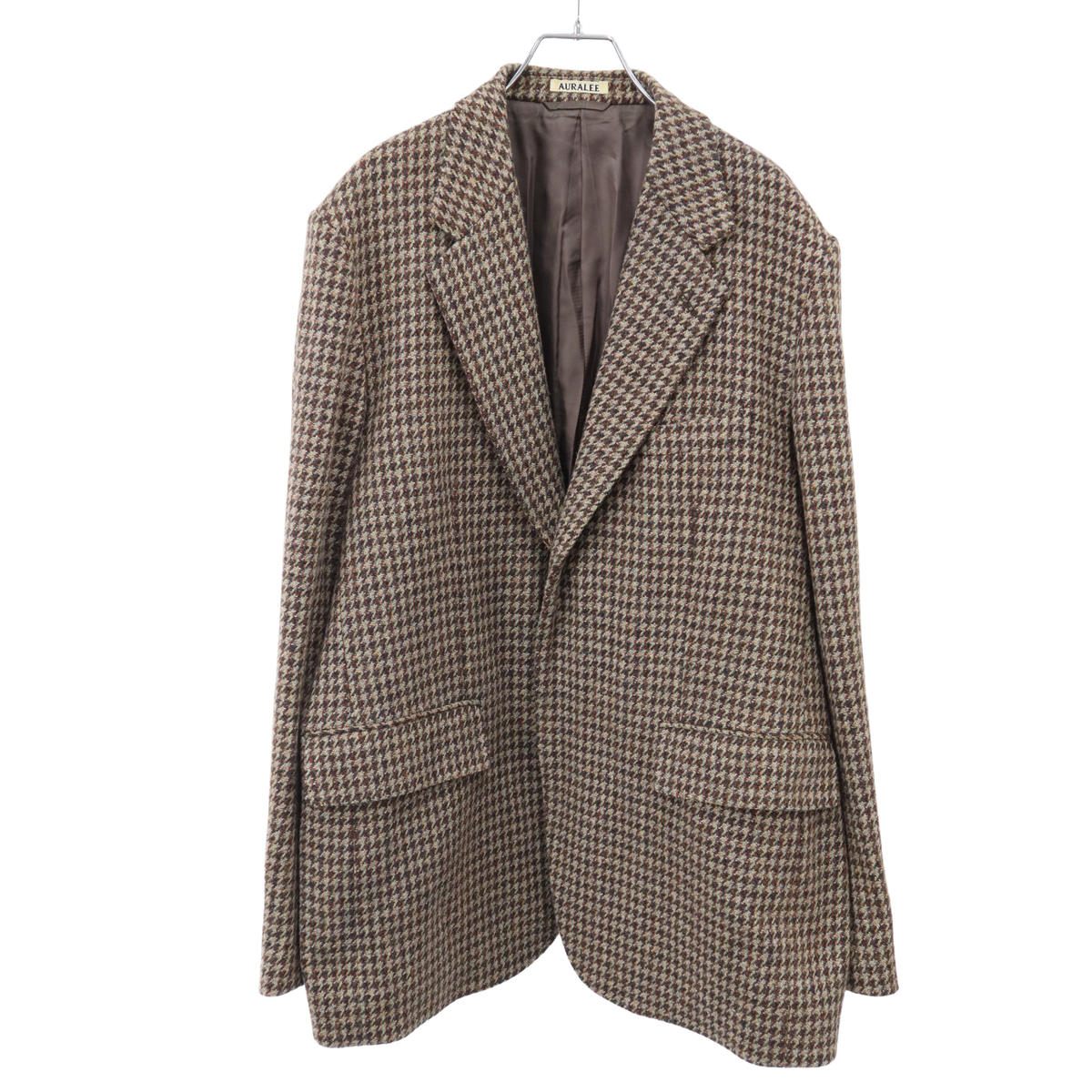 AURALEE オーラリー 23AW RITISH WOOL TWEED OVER JACKET ウールジャケット A23AJ01BT ベージュ 5 【中古】 ITKE83ZPJCMQ
