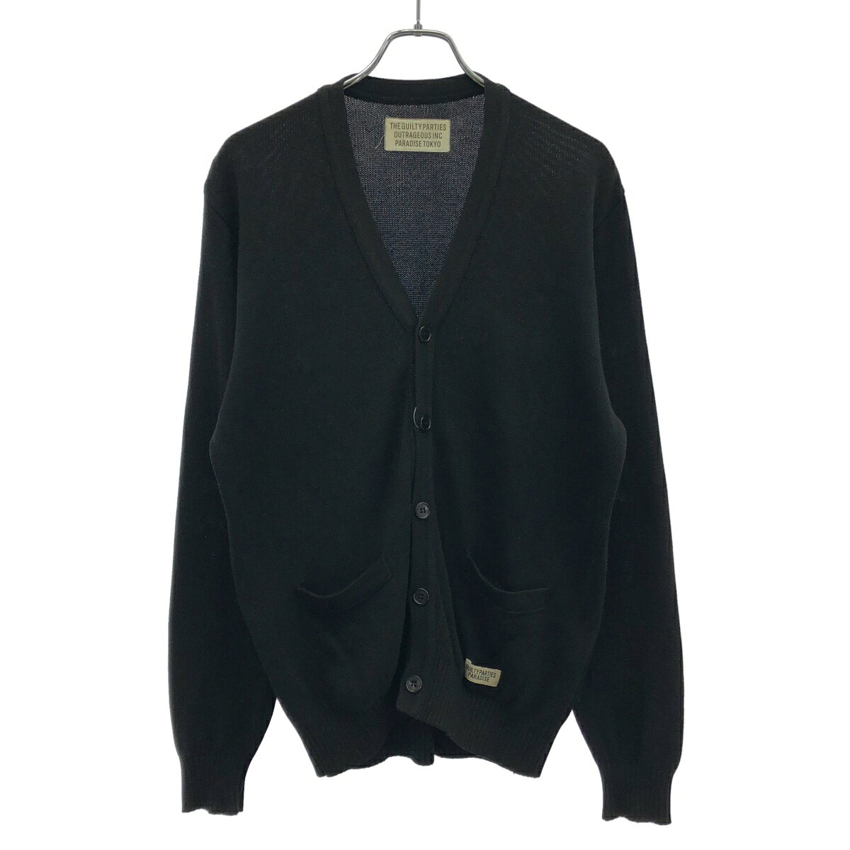 WACKO MARIA ワコマリア CLASSIC CARDIGAN クラシックニットカーディガン ブラック M 【中古】 ITJ6AV7Y7PDE