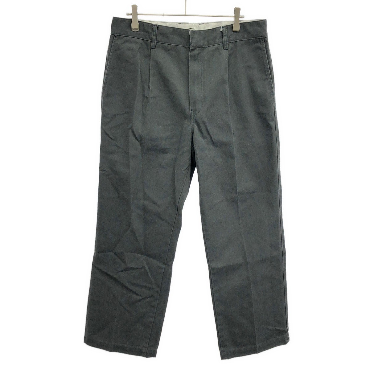 WACKO MARIA×Dickies ワコマリア ディッキーズ PLEATED TROUSERS チノトラウザーパンツ DICKIES-WM-PT14 グレー S 【中古】 ITQRSOQ2UT18