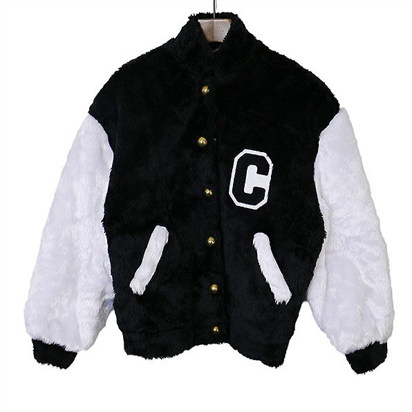 【中古】CHEEK LDN チークロンドン ファースタジャン ブラック S