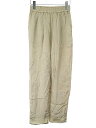 CLANE クラネ 20SS GLOSS WASHER TAPERED PANTS グロスワッシャーテーパードパンツ ベージュ サイズ:0 レディース【中古】