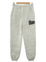 A BATHING APE ア ベイシング エイプ 22SS BAPE OVERSIZED SWEAT PANTS スウェットパンツ グレー サイズ:S レディース【中古】