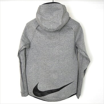 NIKE ナイキ 17SS TECH FLEECE BIG SWOOSH HOODIE テックフリース ビッグスウッシュ フーディー グレー S【中古】