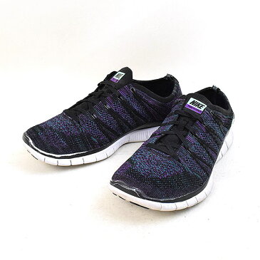 NIKE ナイキ FREE FLYKNIT NSW 599459-003 スニーカー ブラック 27.5cm【中古】