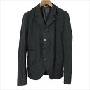 BLACK COMME des GARCONS ブラック コムデギャルソン 13SS ポリエステル縮絨バックフリースパッチジャケット ブラック M【中古】