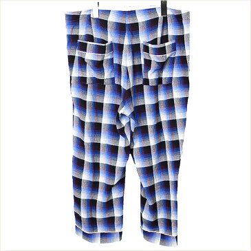 MIHARA YASUHIRO ミハラヤスヒロ 10AW レーヨンコットンオンブレチェックパジャマパンツ ミックス 48【中古】