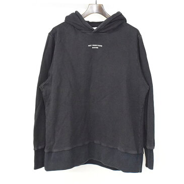 【中古】DROLE DE MONSIEUR ドロール ド ムッシュ 17SS NFPM HODDIE PULLOVER プルオーバースウェットパーカー メンズ ブラック S