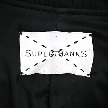 【中古】SUPERTHANKS スパーサンクス 16AW シャーリングアームインナーストレッチジャケット ブラック L メンズ