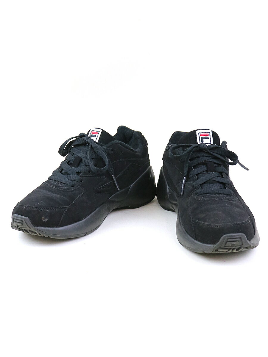 【中古】FILA フィラ Mindblower スニーカー ブラック 26.5cm メンズ