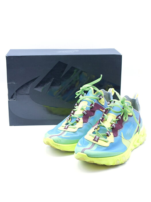 【中古】NIKE×UNDERCOVER ナイキ×アンダーカバー REACT ELEMENT 87 スニーカー イエロー 26.5cm メンズ