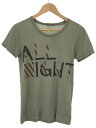 【中古】Dior HOMME ディオールオム 10AW ALL NIGHT WE PARTY プリントTシャツ カーキ XXS メンズ