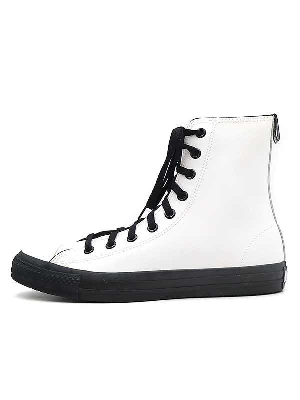 CONVERSE コンバース ALL STAR MONOCHRO SHIN-HI ハイカットスニーカー ホワイト サイズ:28 メンズ【中古】