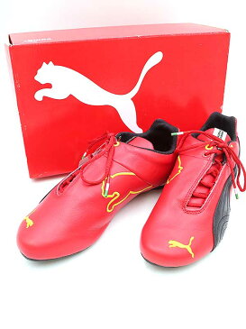 PUMA×Ferrari プーマ×フェラーリ FUTURE CAT LEATHERドライビングシューズ レッド サイズ:26cm メンズ【中古】