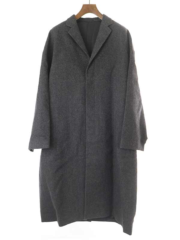 LAD MUSICIAN ラッドミュージシャン 19AW BIG CHESTER COAT ビッグチェスターコート チャコールグレー サイズ:44 メンズ【中古】