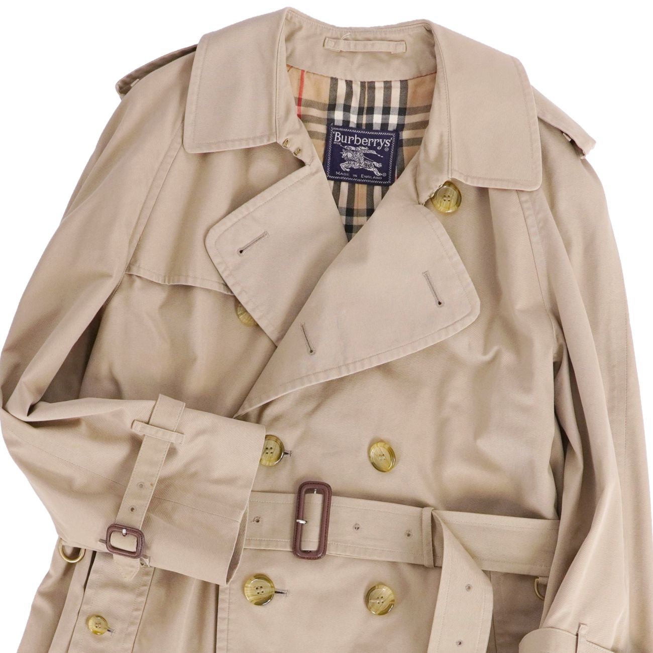 美品 Vintage バーバリー Burberrys コート 英国製 トレンチコート コットン アウター メンズ 46(S相当) modestlord-10140589 MODEST LORD 仙台 楽天市場店 サンプル画像3