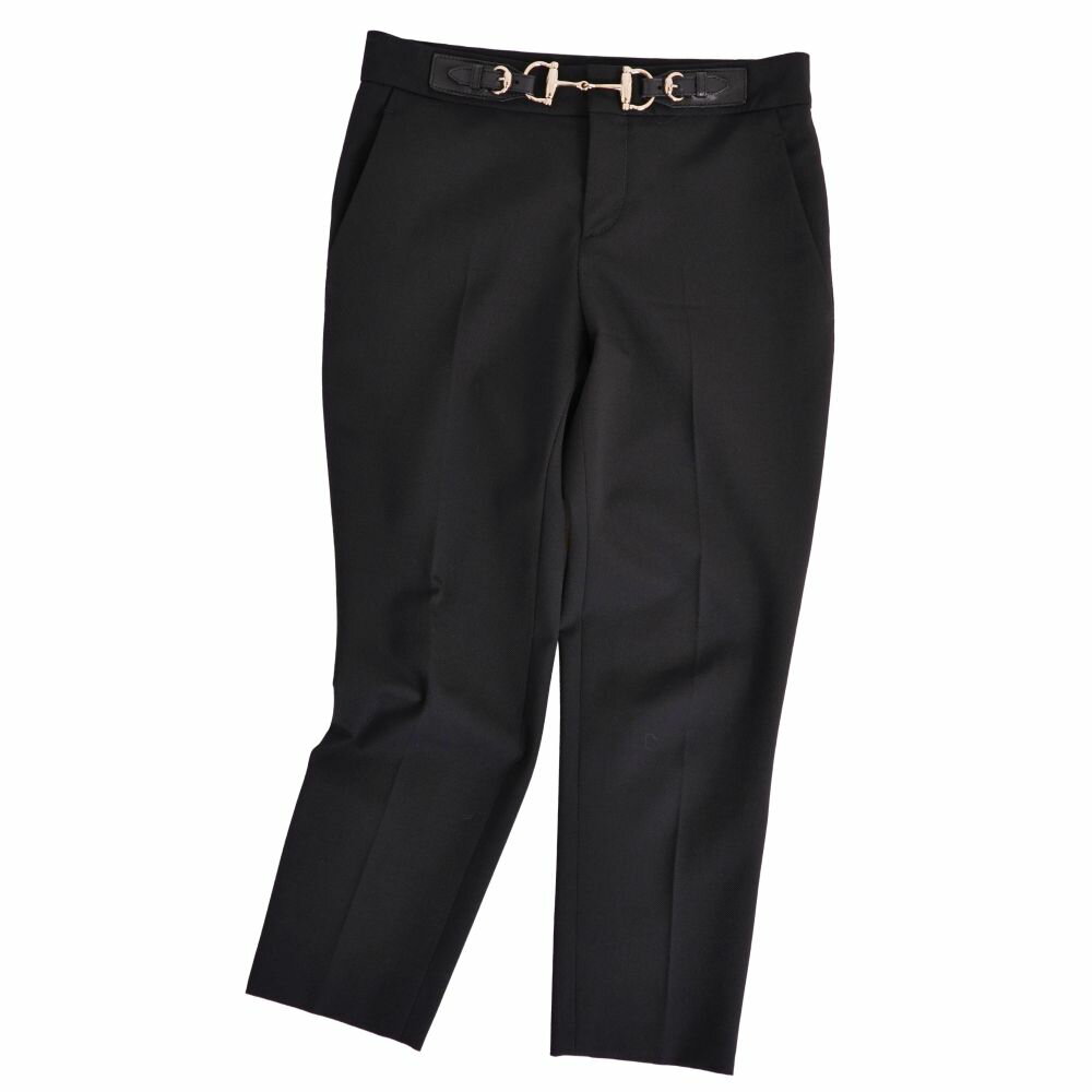 Rakuten - 【美品】グッチ GUCCI パンツ ロングパンツ ホースビット ウール ボトムス レディース イタリア製 36(XS相当) ブラック【中古】