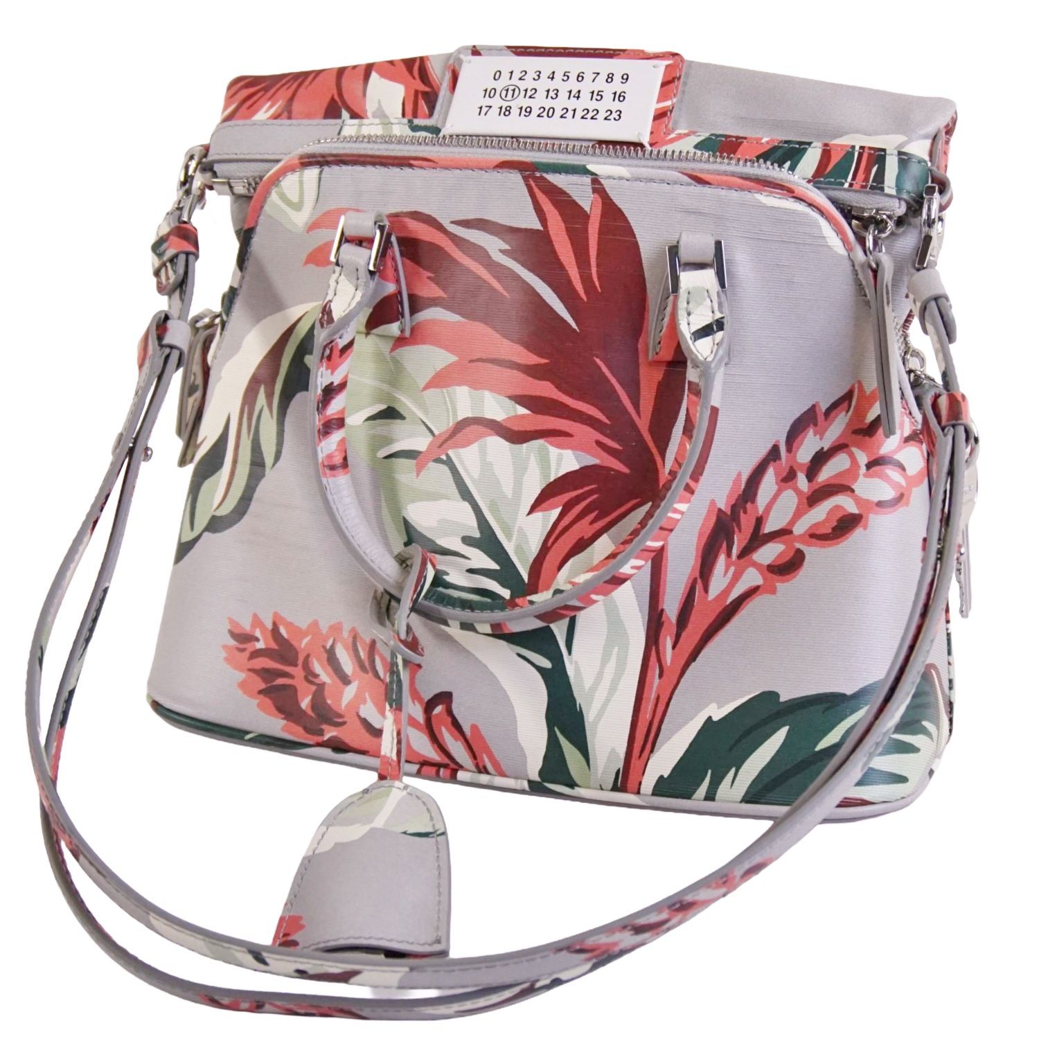 Rakuten - 【極美品】メゾンマルジェラ Maison Margiela 2023年 5AC 2way ハンドバッグ ショルダーバッグ 花柄 ボタニカル柄 タペストリー カバン レディース グレー/マルチカラー【中古】