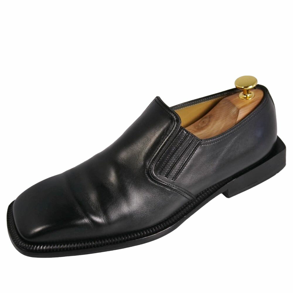 Rakuten - ルイヴィトン LOUIS VUITTON ローファー レザー?シューズ ビジネスシューズ 革靴 メンズ イタリア製 7.5(26cm相当) ブラック【中古】