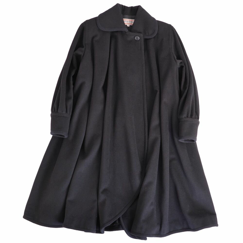 Rakuten - 【美品】Vintage イヴサンローラン Yves Saint Laurent コート ロングコート ウール アウター レディース 9A3(M相当) ブラック【中古】