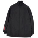 【美品】プラダ PRADA ジャケット ブルゾン ジップアップ GORE-TEX ゴアテックス メンズ 46(S相当) ブラック【中古】