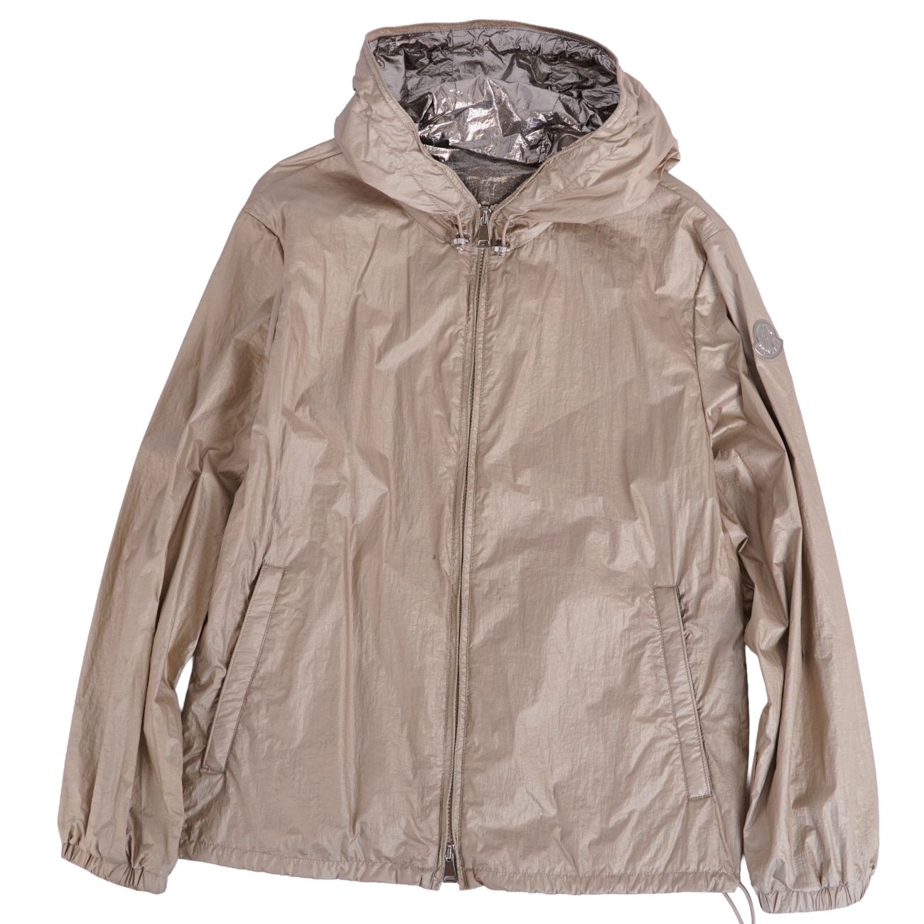 樂天商城 - モンクレール MONCLER ジャケット 2021 JOUQUET ナイロンジャケット ジップアップ アウター メンズ 1(S相当) ベージュ【中古】