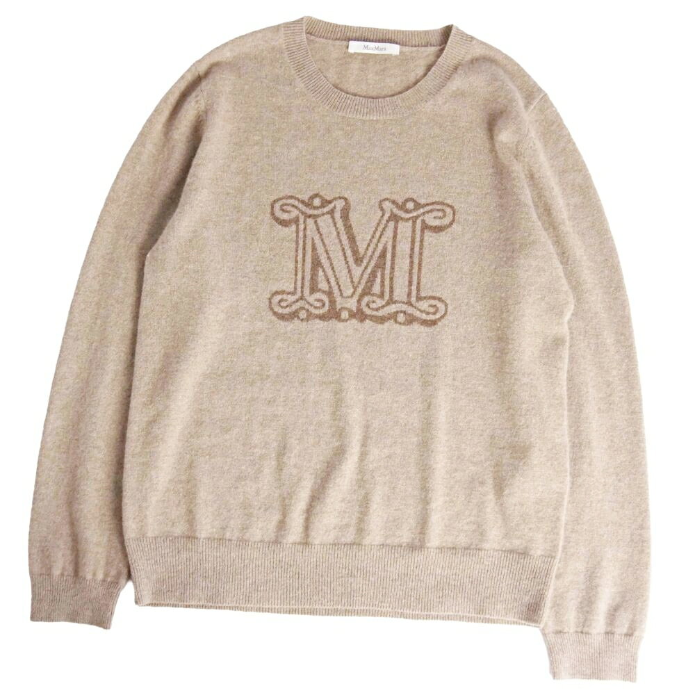 Rakuten - 【美品】マックスマーラ Max Mara ニット PAMIL セーター ロングスリーブ 長袖 カシミヤ100% トップス レディース XL ベージュ【中古】