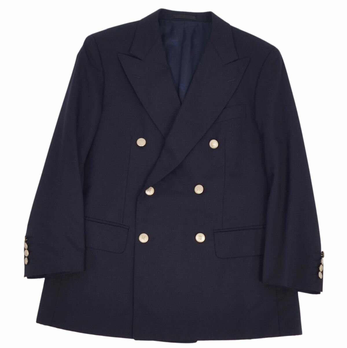 Burberry's バーバリーズ ダブルスーツ ネイビー ウール メンズ Burberry's バーバリーズ ダブルスーツ ネイビー ウール メンズ