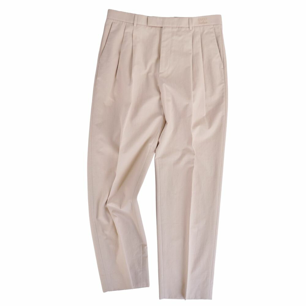 Rakuten - 【極美品】グッチ GUCCI パンツ ロングパンツ スラックス コットン ボトムス メンズ イタリア製 52 ベージュ【中古】