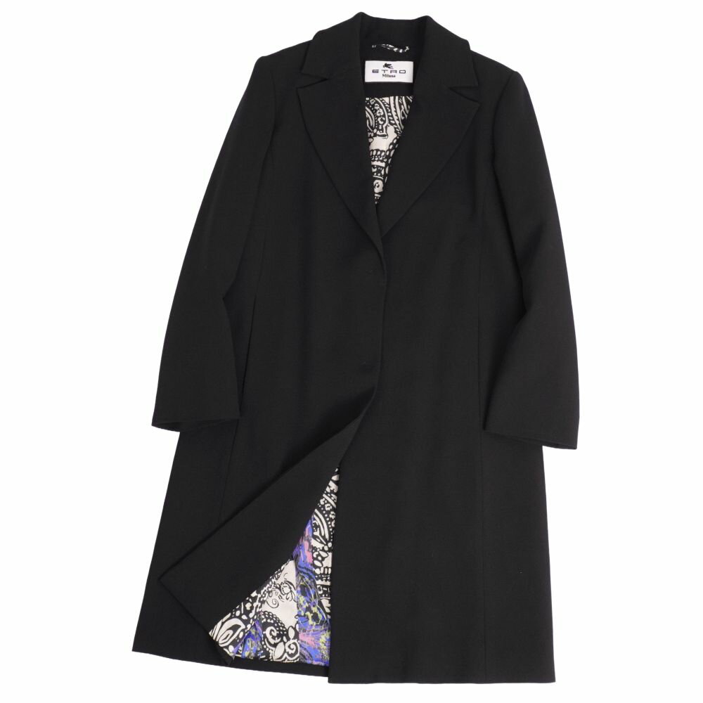 ETRO エトロ モヘア アルパカ ノーカラー ロングコート イタリア製 44 cd06mn-rm20e38205_1.jpg