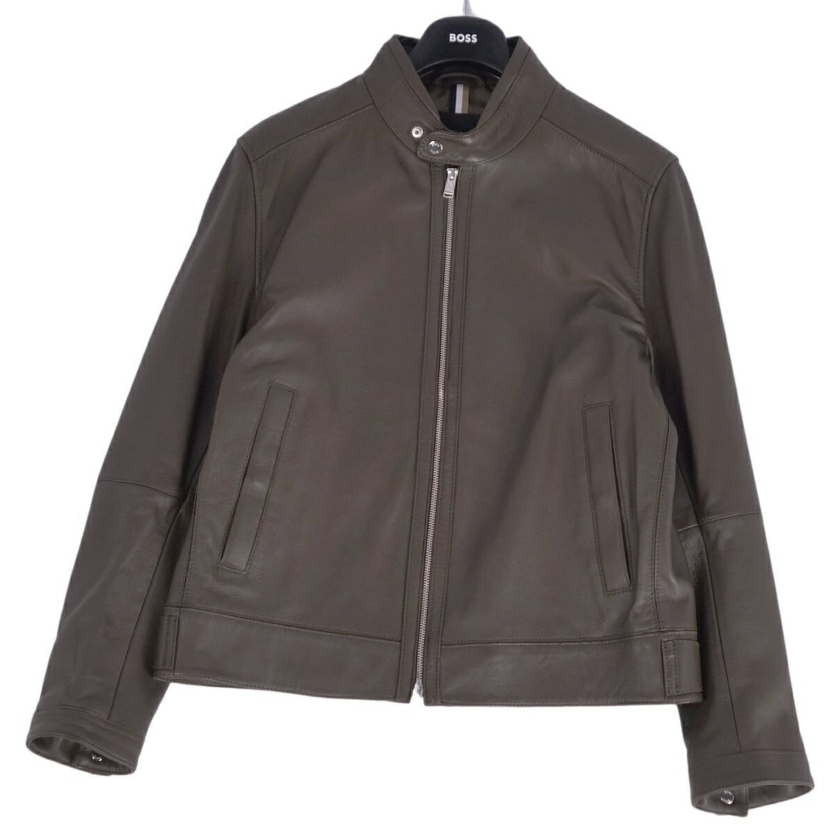 878 美品 HUGO BOSS ラムレザー ダブルライダースジャケット S〜M 楽天市場】ヒューゴボス レザー ジャケットの通販
