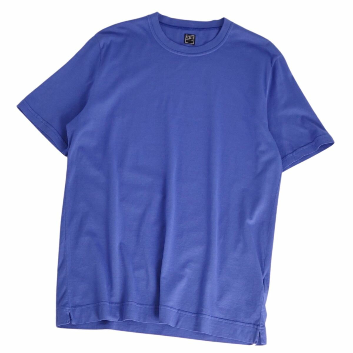 Rakuten - 【新古品】FEDELI フェデリ Tシャツ カットソー ショートスリーブ 半袖 コットン トップス メンズ 50(M相当) ブルー【中古】