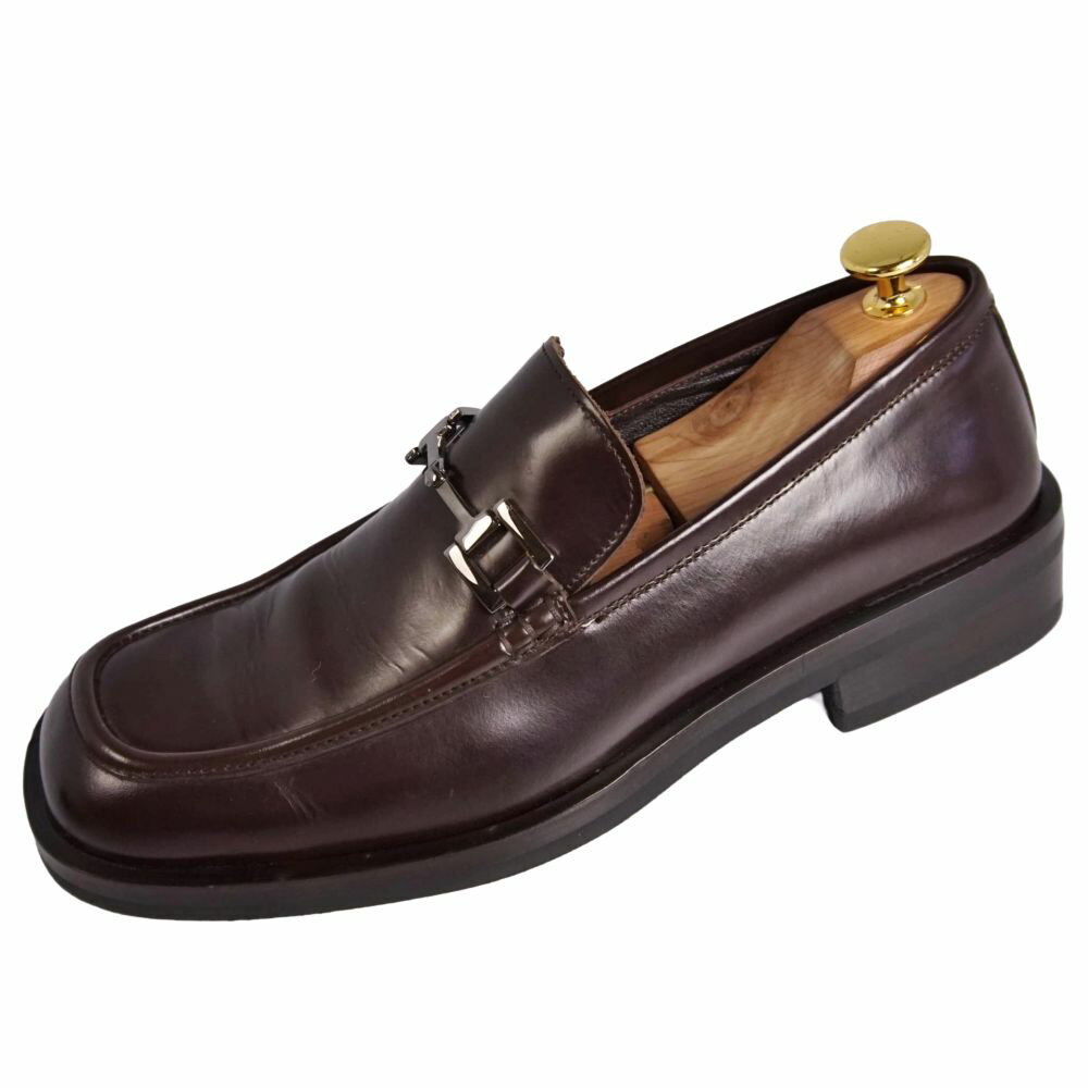 樂天商城 - 【美品】グッチ GUCCI ローファー モカシン ビジネスシューズ ホースビット 革靴 メンズ イタリア製 40(25cm相当) ブラウン【中古】