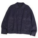 アルフレッド ダンヒル ALFRED DUNHILL ジャケット シルク リネン アウター メンズ イタリア製 50(M相当) ネイビー【中古】
