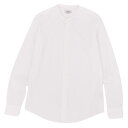【美品】エルメス HERMES シャツ バンドカラー ロングスリーブ 長袖 シェーヌダンクル セリエボタン トップス メンズ 39/15 1/2(M相当) ホワイト【中古】