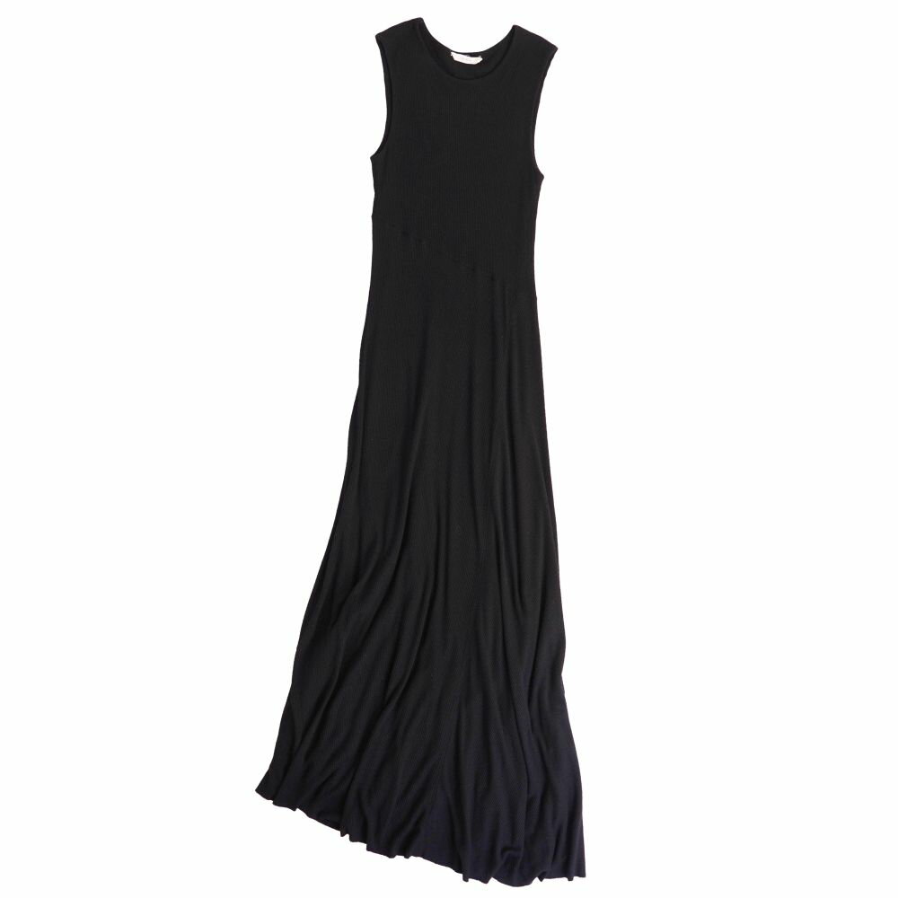 Rakuten - 【美品】ザロウ THE ROW ワンピース ノースリーブ ニット レーヨン トップス レディース アメリカ製 S ブラック【中古】