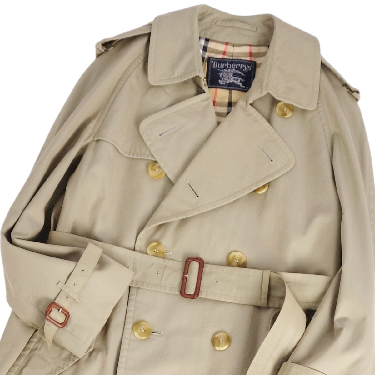 美品 Vintage バーバリー Burberrys コート トレンチコート 裏チェック コットン100％ アウター メンズ 9 modestlord-10130651 MODEST LORD 仙台 楽天市場店 サンプル画像3